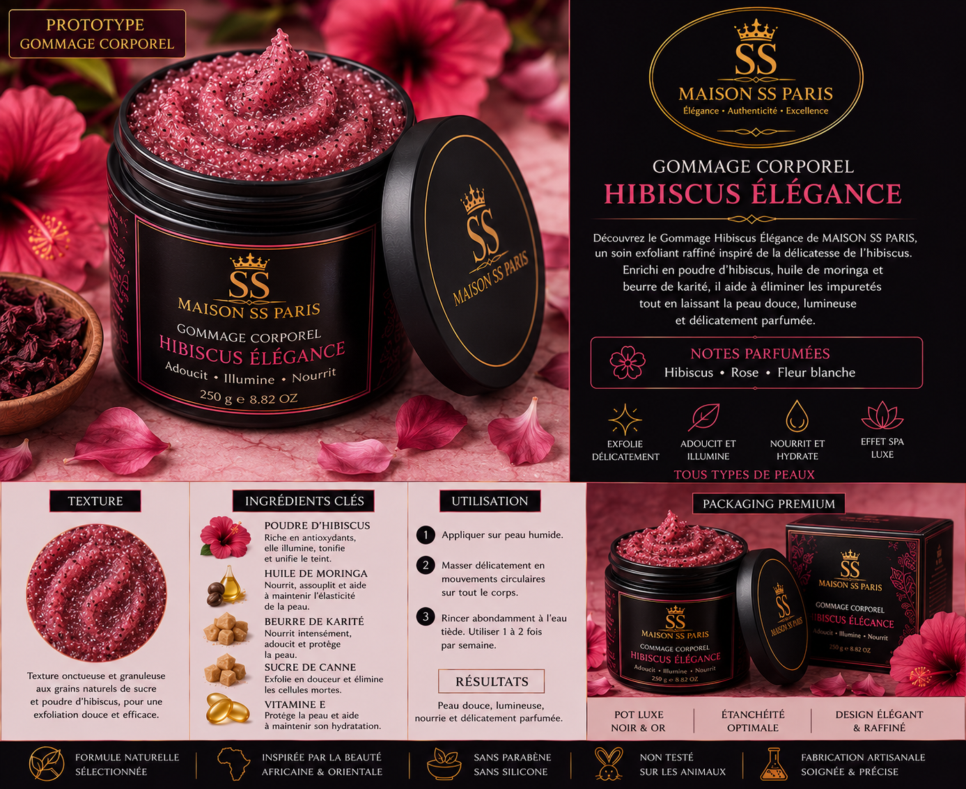 Gommage Hibiscus Élégance