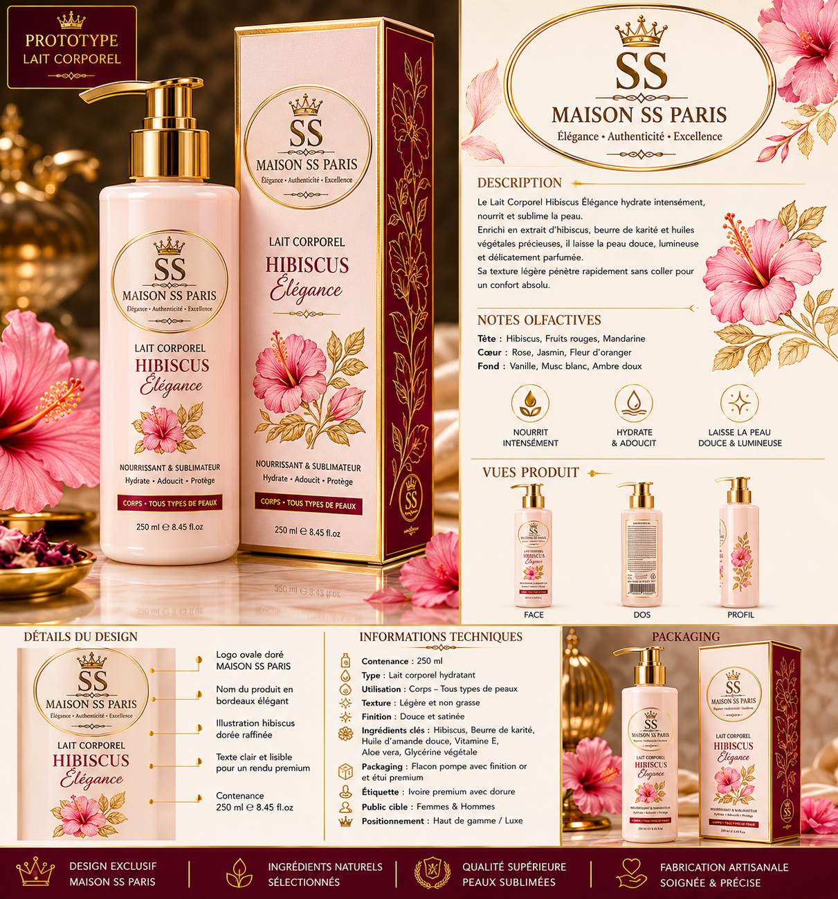 Lait Hibiscus Élégance